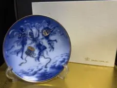 大倉陶園　宮中歌会始御題　飾り皿　限定品　6点 大倉陶園 宮中歌会始 イヤリープレート 平成11年 御題 青 飾り皿 ⑤