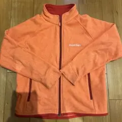 mont-bell フリースジャケット Kid's 120サイズ オレンジ