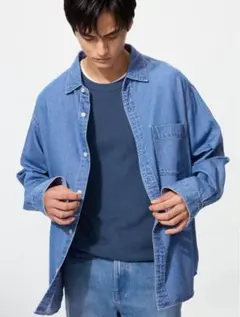 ユニクロ デニムオーバーシャツ
