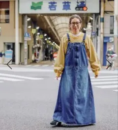 新品　ニコアンド　デニムオーバーオール　マキシ丈　ミリコレサスワンピース 2026年最新】Misayo ミリコレサスワンピースの人気アイテム - メルカリ