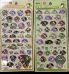 【正規品】新作ボンボンドロップ シール お茶犬 ２枚セットのサムネイル