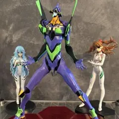 エヴァンゲリオン 初号機 ＆ レイ ＆ アスカ フィギュア 3体セット（注意アリ