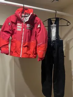 DESCENTE ジュニア スキーウェア 赤 130