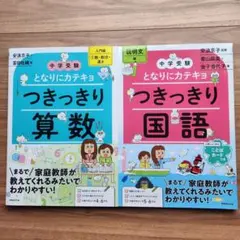 中学受験　となりにカテキョ つきっきり算数・国語　2冊セット