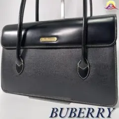 【超美品✨】バーバリーレディースハンドバッグノヴァシャドーホース黒ヴィンテージ