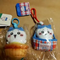 2個 海外 香港限定 ちいかわ 茶餐店 マスコット キーホルダー うさぎ