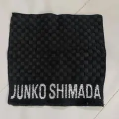 JUNKO SHIMADA ハンカチ ブラック 市松模様