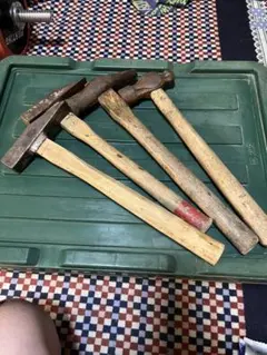 ハンマー 4本セット 木柄 金槌