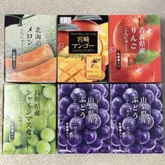 こんにゃくミニゼリー　6箱セット　メロン　マンゴー　ぶどう　りんご　パウチタイプのサムネイル