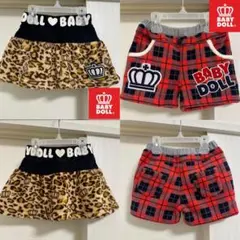 BABYDOLL ベビードール 100 2点セット スカート ショートパンツ