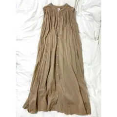 URBAN RESEARCH DOORS コットンボイル マキシ丈ワンピース