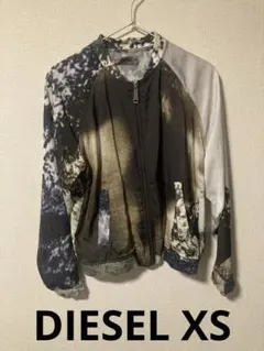 【店頭完売品】 DIESEL ジャケット ブルゾン フルジップ 総柄 S
