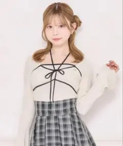apres jour フロントリボンデザインニットのサムネイル