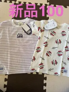 Lee ストライプ・フルーツ柄 Tシャツ 2枚セットのサムネイル