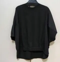 Gready Brilliant　異素材切り替え ドルマンスリーブ Tシャツ 黒のサムネイル