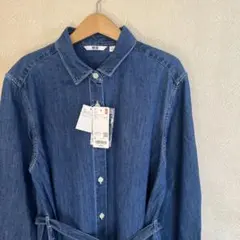 新品　タグ付　未使用　ユニクロ　UNIQLO デニム　ワンピース　ジーンズ