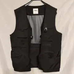 ZARA ブラック ベスト ギミック