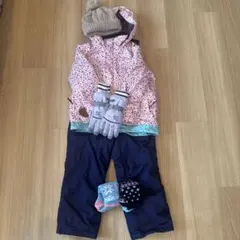 子供用スキーウェアセット（ジャケット・パンツ・手袋・靴下・帽子）