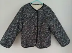 Seraph　リバーシブル花柄コート（黒）120cm