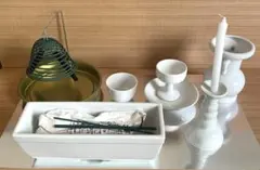 ■■送料無料■未使用品■仏具セット（ 陶器製）■■