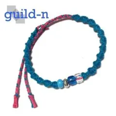 guild-n ★ ツイストinビーズ ヘンプ 麻 アンクレット ブレスレット