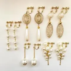 イヤリング　まとめ売り　5点セット ハンドメイド