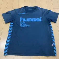 X1765 ネイビー M HUMMEL スポーツ　Tシャツ メンズのサムネイル