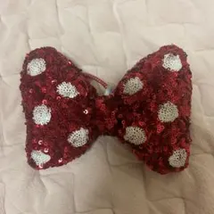 ディズニー　ミニー　ヘアリボン　ゴム