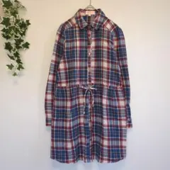 MINIMUM MINIMUM　チェックシャツ　チュニック　シャツワンピ　2
