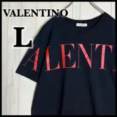 【圧倒的デザイン・L】ヴァレンティノ　ビッグロゴ　半袖　Tシャツ　ブラックのサムネイル