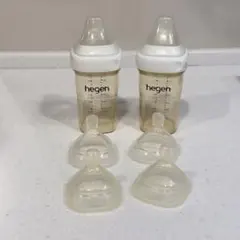 【本日限定価格】Hegen 哺乳瓶 2本+乳首4個セット