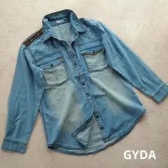 [新品未使用]GYDA スタッズ付きデニムシャツ ジェイダのサムネイル
