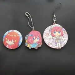 五等分の花嫁 缶バッジ ラバーマスコット セット