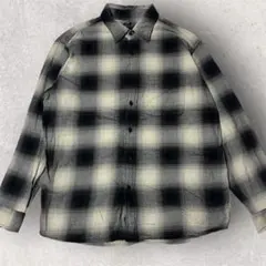 UNIQLO ユニクロ　フランネルチェックシャツ オンブレチェック　XL