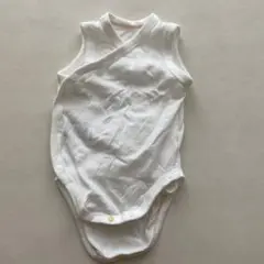 【ユニクロ】コットンメッシュボディスーツ/ノースリーブ/前開き