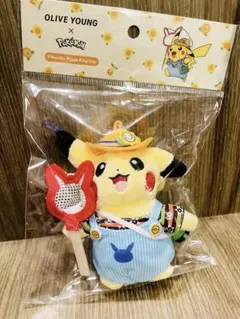 韓国 OLIVE YOUNG×ポケモンコラボ ピカチュウキーホルダー - メルカリ