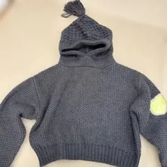 E hyphen world gallery グレー パーカー ニット