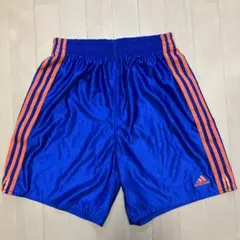adidas ハーフパンツ　LL スポーツウェア　オレンジ　ブルー