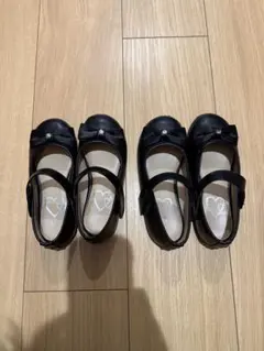 双子　女の子　入学式 フォーマルシューズ 18cm.19cm
