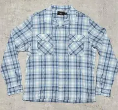 RRL BLUE CHECK OPEN COLLAR SHIRT ネイティブ柄 - メルカリ