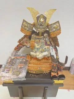 五月人形 兜飾り 鎧兜 木箱付き 未使用 端午の節句