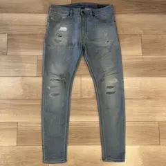 新品未使用 wjk denijersey スキニーデニム ダメージ加工 - メルカリ