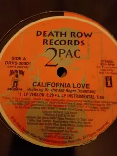 2pac California love ギャングスタ ヒップホップ レコード