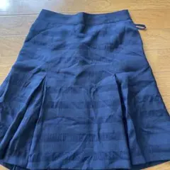 値下げです。KUMIKYOKU ネイビー フレアスカート ひざ丈