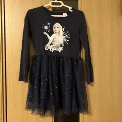 H&M Disney エルサ ワンピース120 ロンT