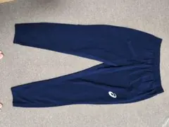 美品　アシックス　ウーブンロングパンツ　ネイビー　M