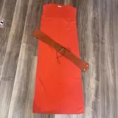 FRAY I.D ノースリーブロングワンピース ベルト付き