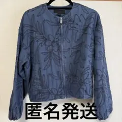 ZARA 刺繍ボンバージャケット ブルゾン