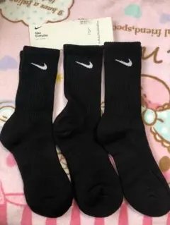 Nike Everyday ブラックソックス 3足セット