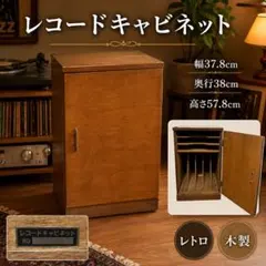 レコード収納キャビネット　レトロ 木製 収納 キャビネット 扉 整理箪笥 レコード収納キャビネット レトロ 木製 収納 キャビネット 扉 整理箪笥
